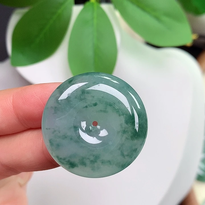 颈饰未镶嵌翡翠平安扣 29.3x6.5mm