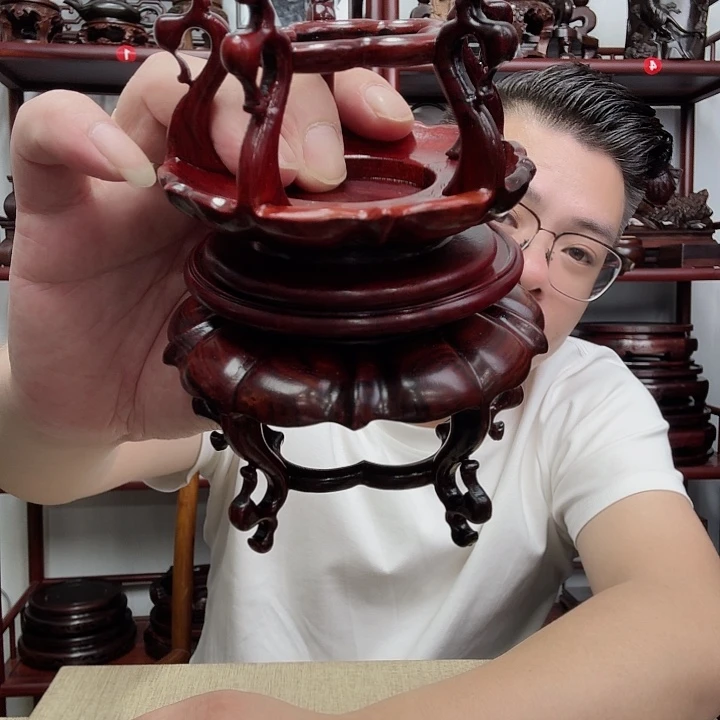 茶***哥微凹黄檀工艺品底座