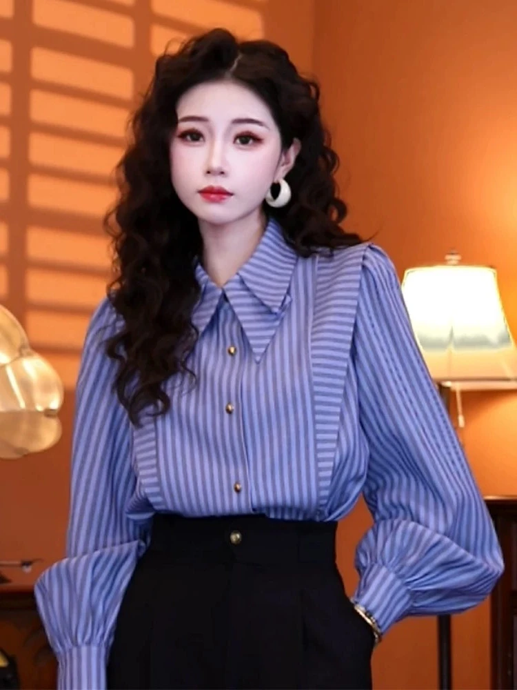 【椰风海韵】春季长袖衬衣气质精致设计感上衣01358