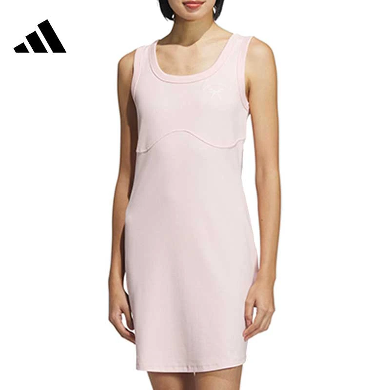 流光风adidas阿迪达斯春季女子运动休闲连衣裙裙子JY7652