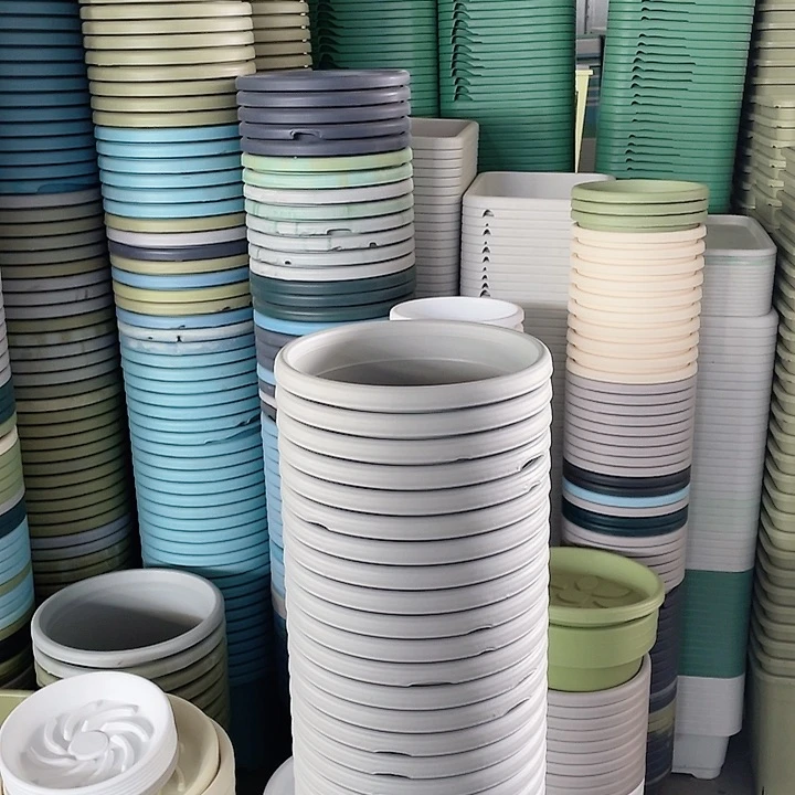 瑕疵四季盆4号灰白色发6个口径25高度22