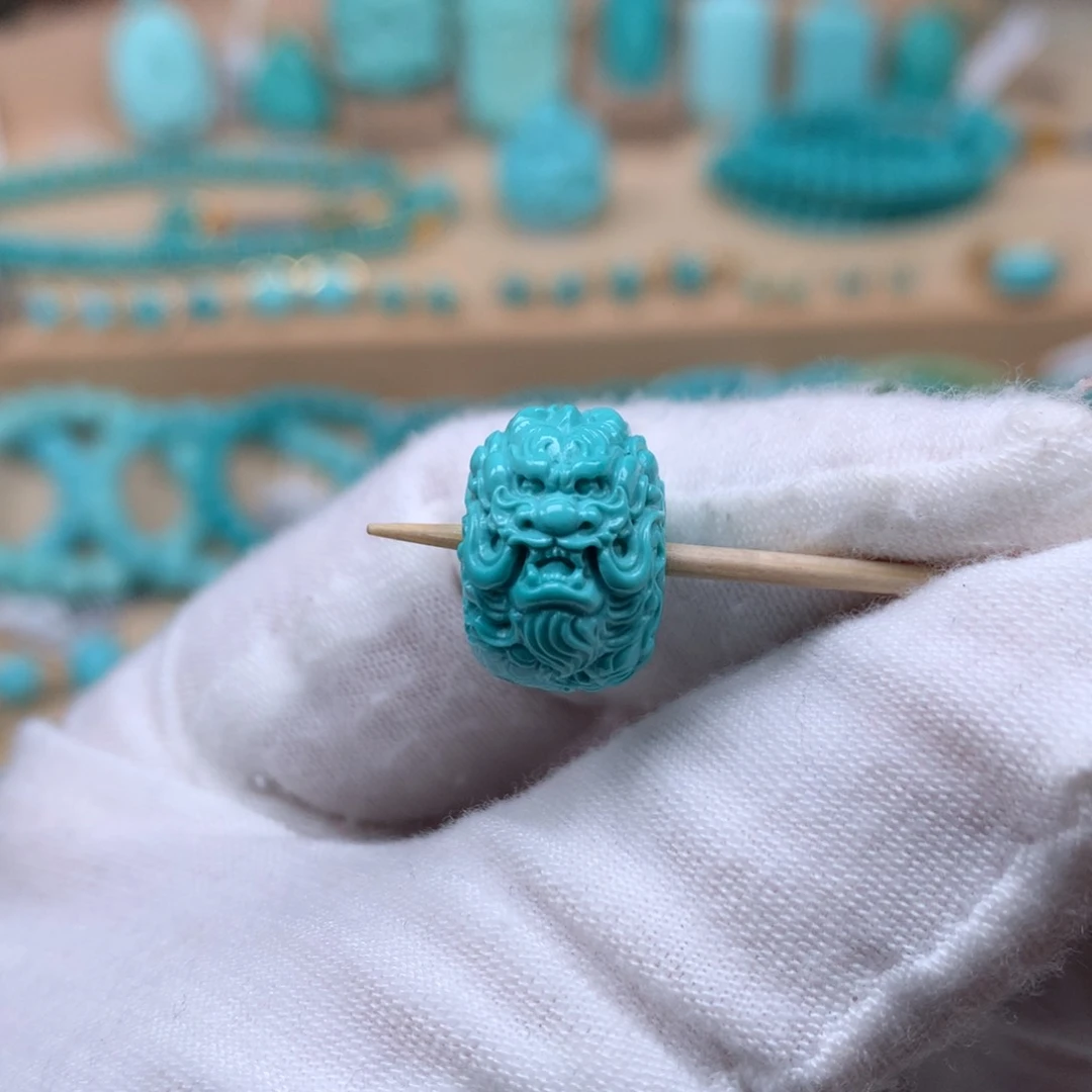 绿松石龙鼓珠14.7未镶嵌