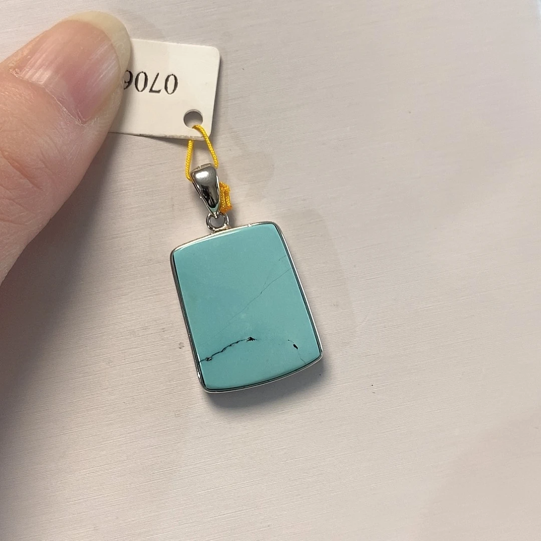 绿松石银S925镶嵌珠宝奇石