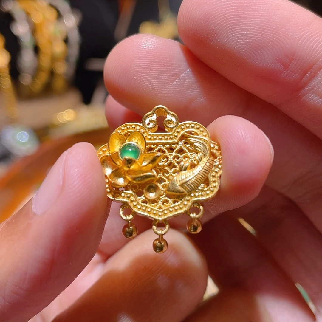 翡翠吊坠(不含链)银S925镶嵌