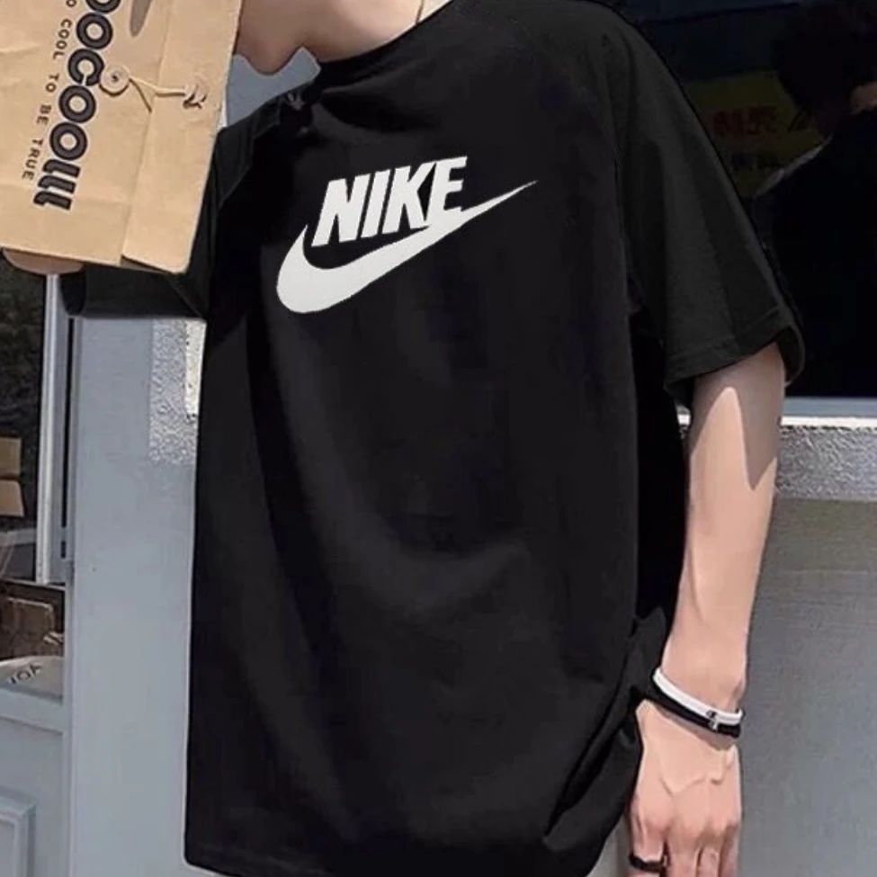 NIKE/耐克男款经典Logo印化圆领美式复古短袖T恤AR5005010