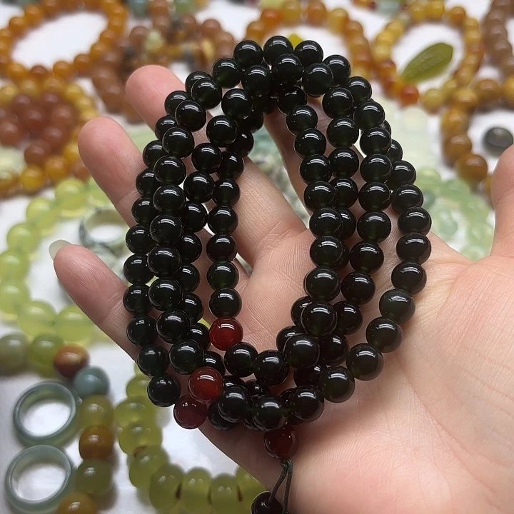 蛇纹石玉未镶嵌手串