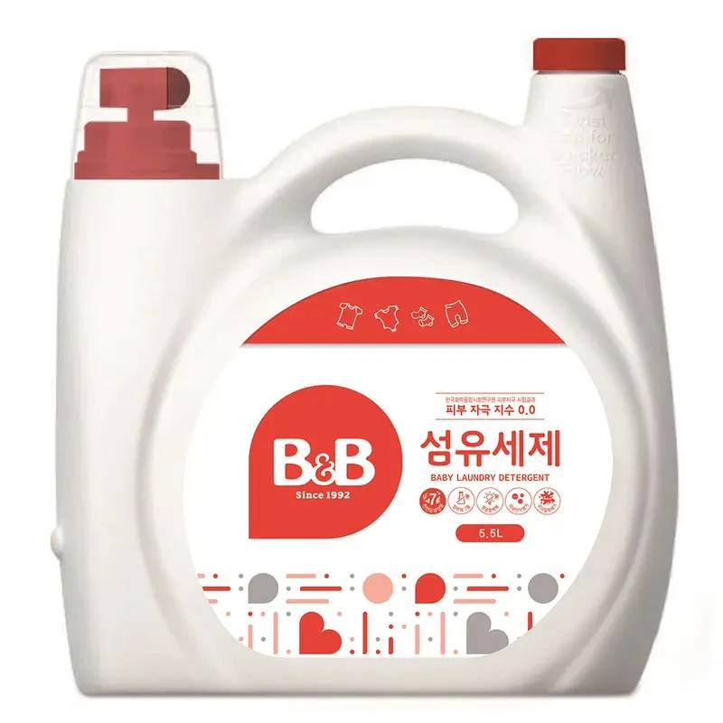 山姆保宁韩式-B&B纤维洗涤剂5500ml京东包邮洗衣液