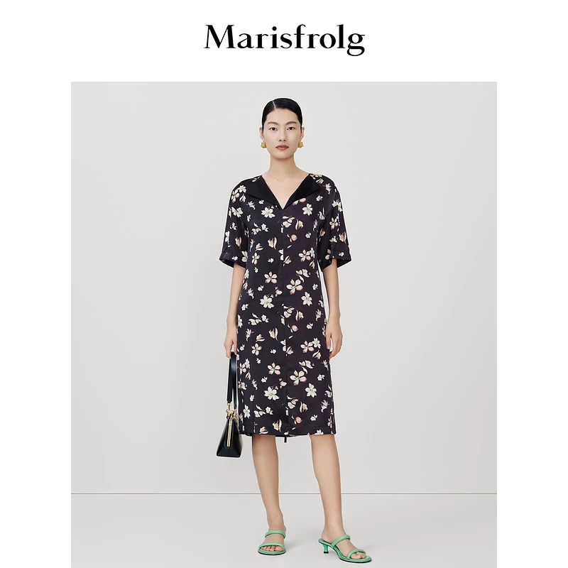【杨晚香玉】Marisfrolg玛丝菲尔夏季洋晚香玉连衣裙A1DE22876