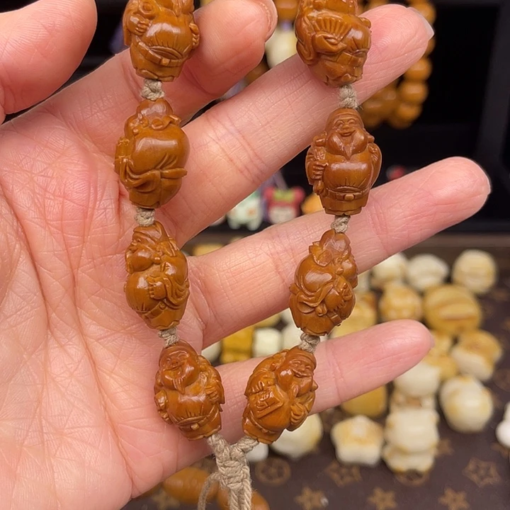 木质非金属招米财神爷