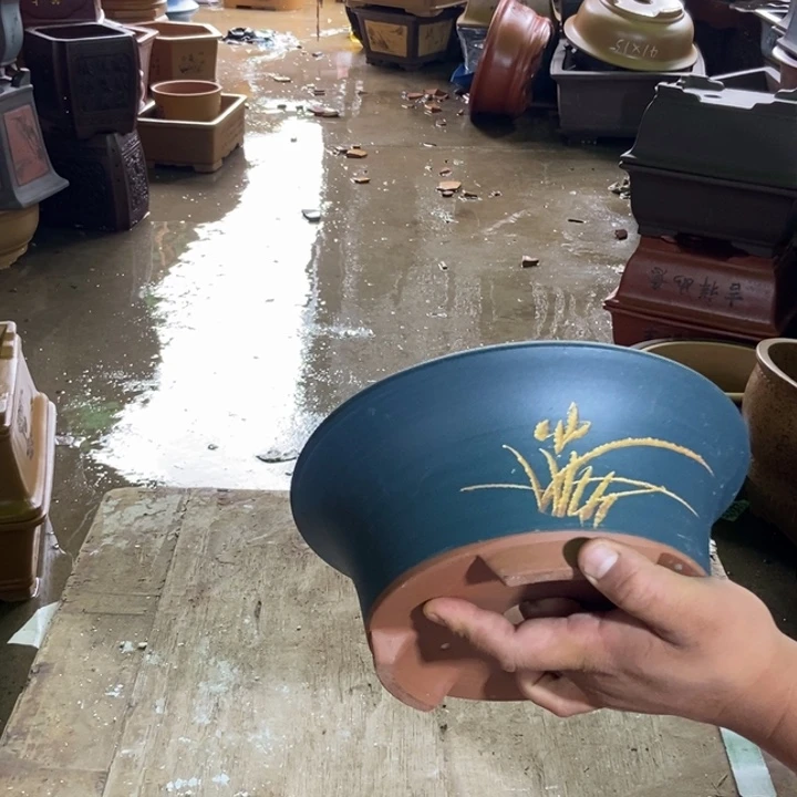 紫砂花盆紫砂紫砂