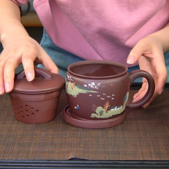 茶杯紫砂高货放漏