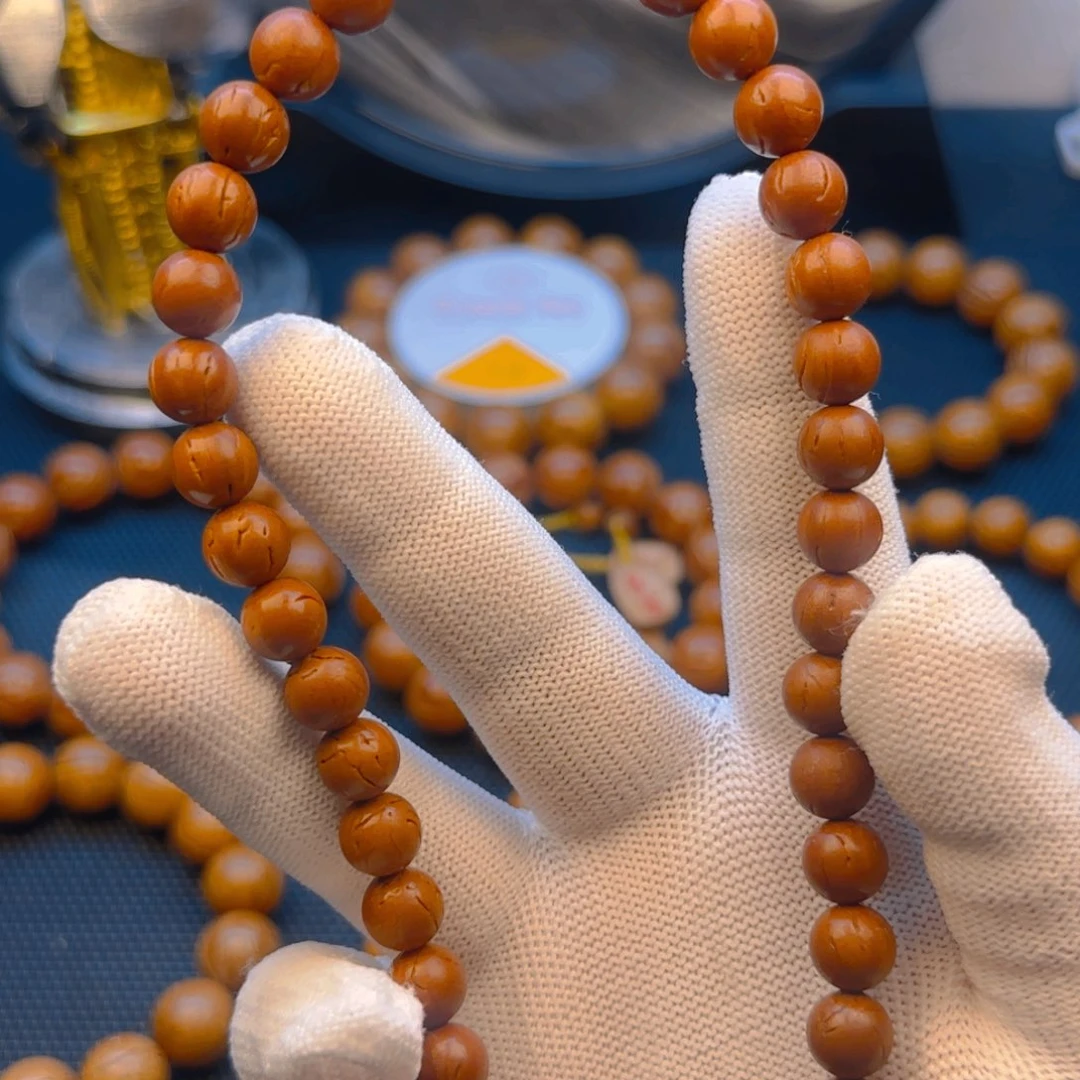 眉***王桃核手串9尺寸龙纹桃核
