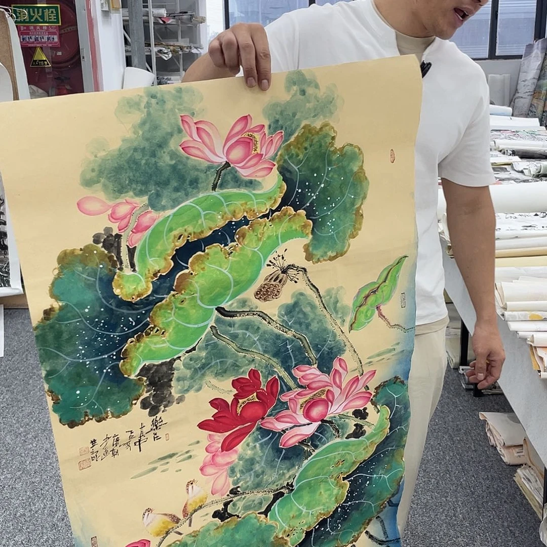 国画纯手绘字画宣纸