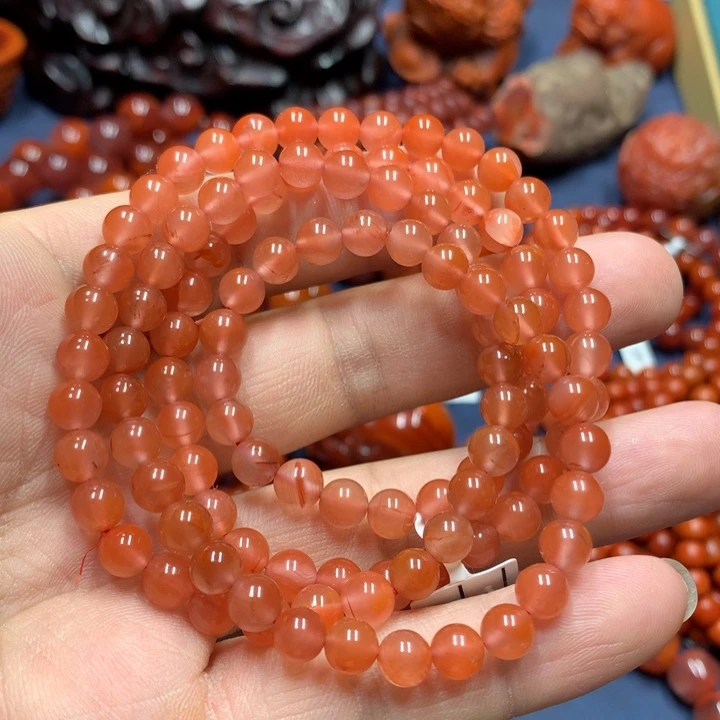 南红玛瑙手串未镶嵌6m m