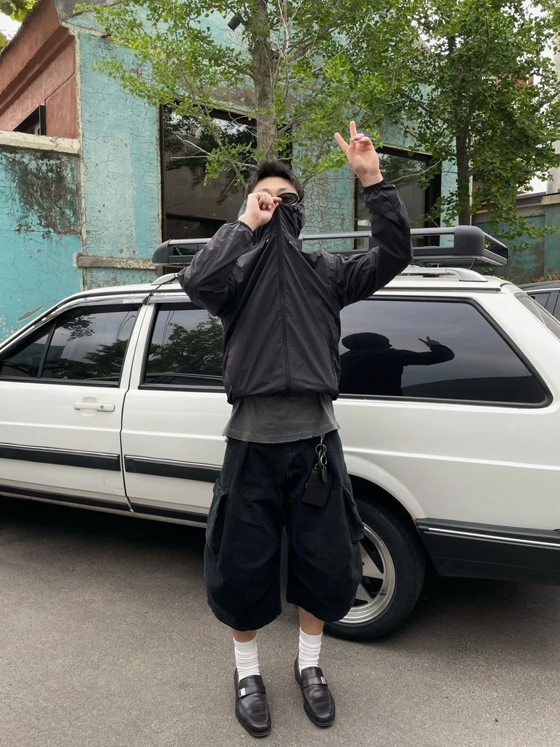 7HILL 水洗口袋七分裤