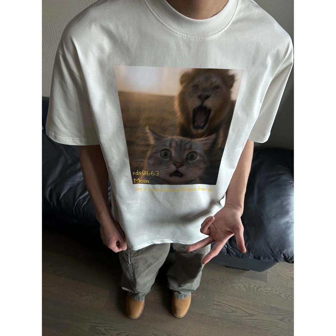 100%纯棉320克重磅夏新款男短袖t恤港风半袖宽松潮流上衣小众百搭