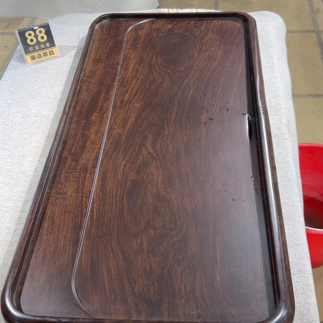 木非洲进口黑檀实木茶盘76x38x5