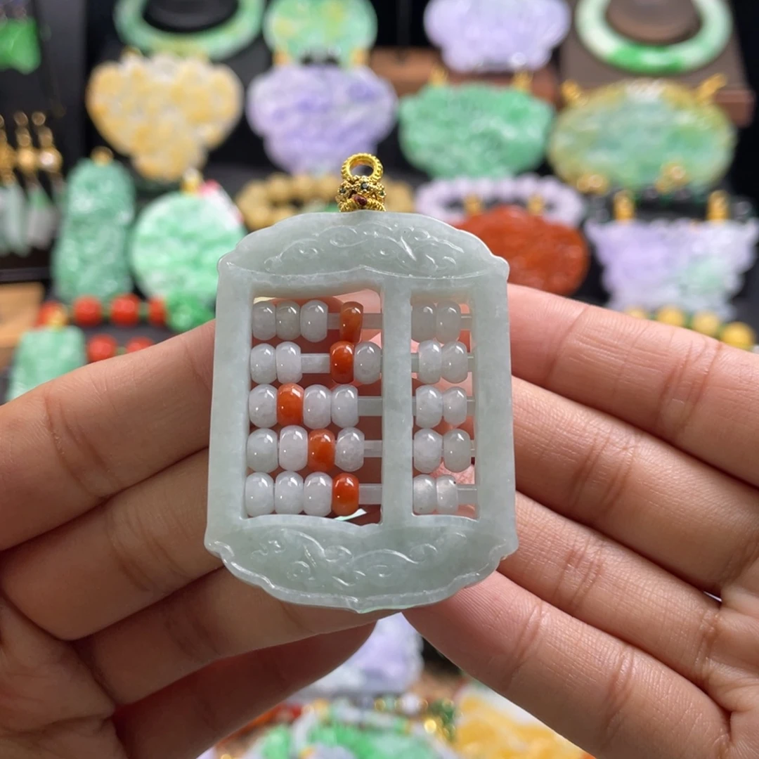 翡翠未镶嵌颈饰代编织