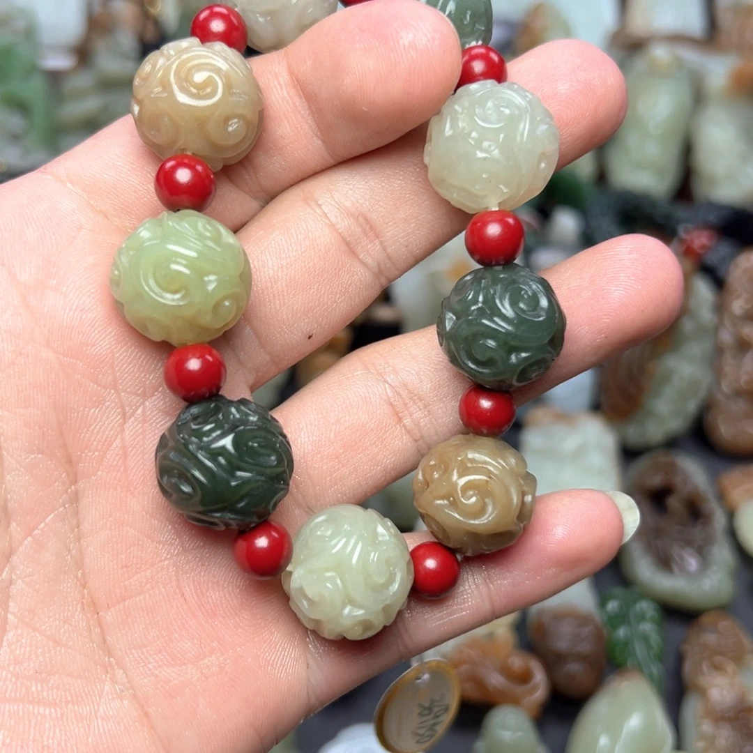 和田玉未镶嵌手链