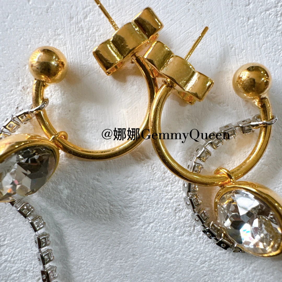 铜合金合成锆石耳饰 娜娜GemmyQueen耳环GQ07215