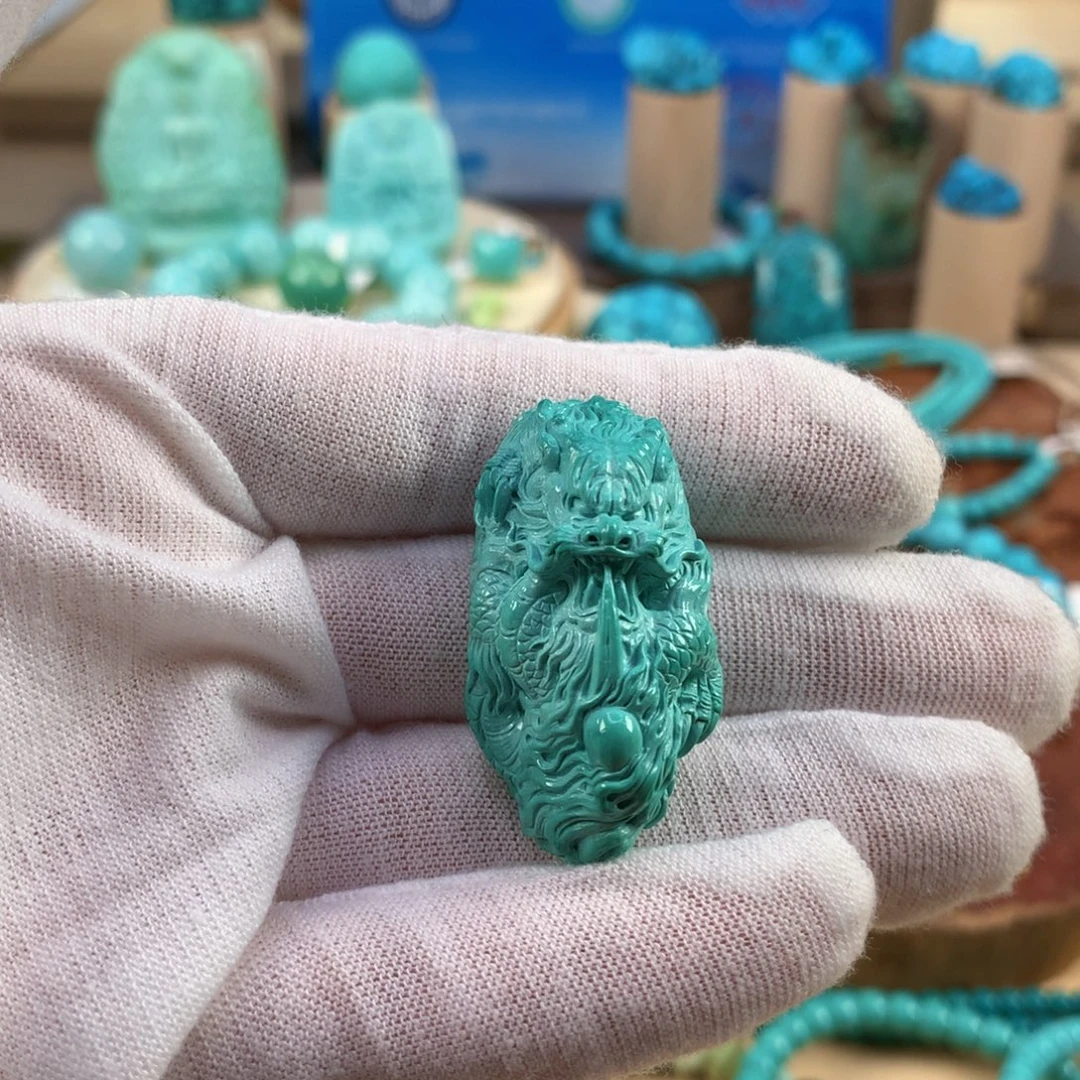 绿松石未镶嵌珠宝奇石20.5mm