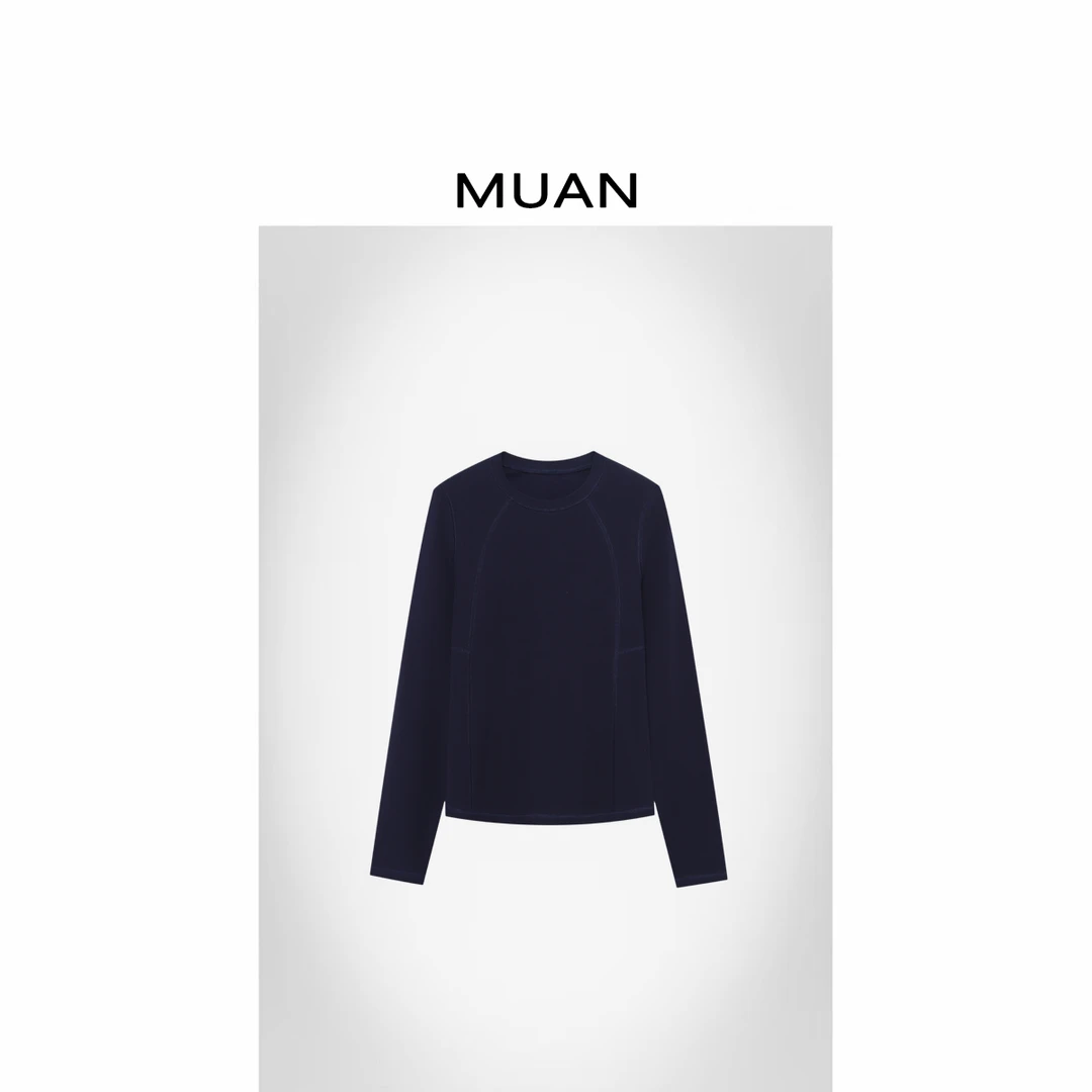 木岸MUAN：《普拉提打底》定制结构感高级百搭打底上衣女CQ-DG3-9048