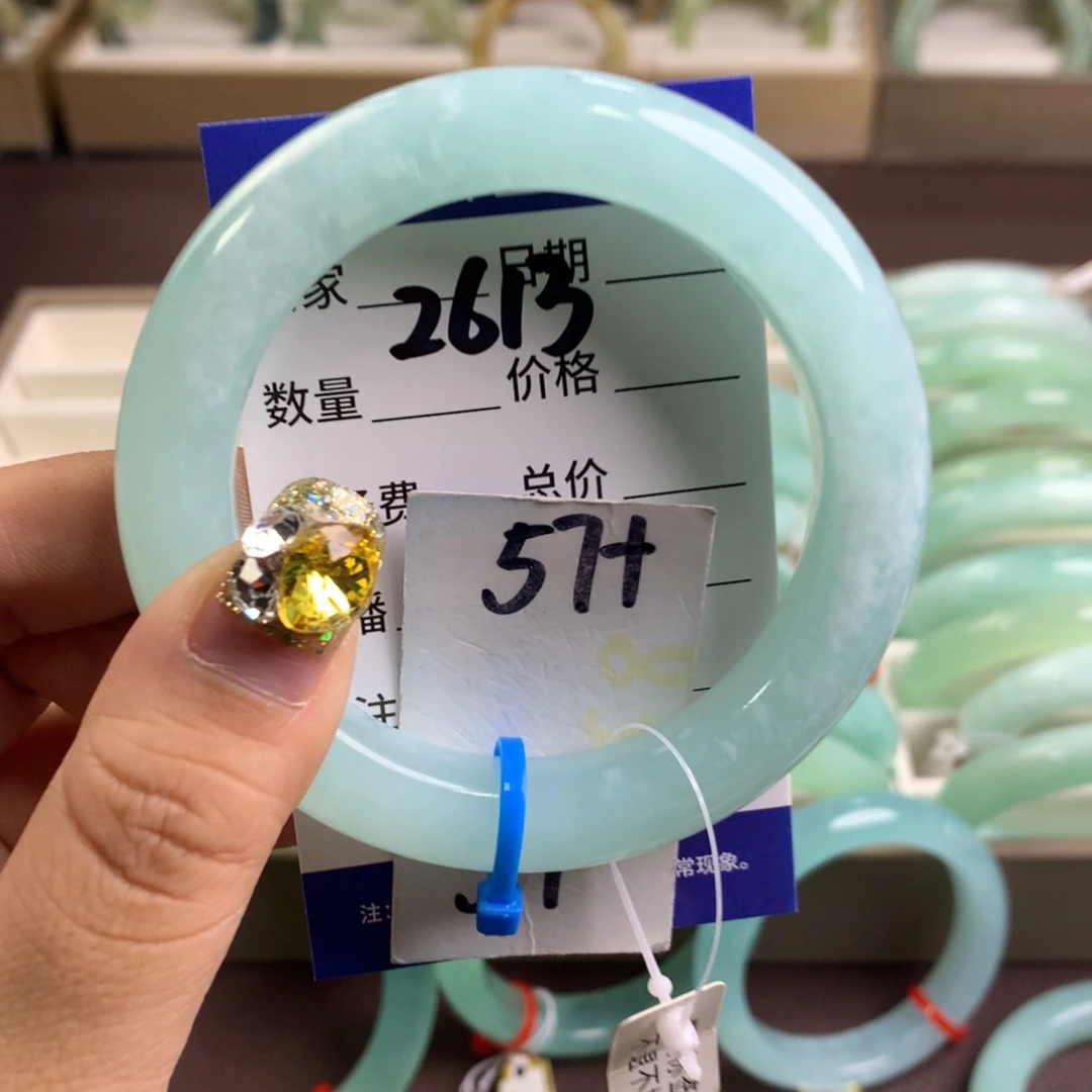 蛇纹石玉手镯未镶嵌2613