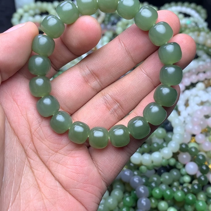 和田玉未镶嵌手串