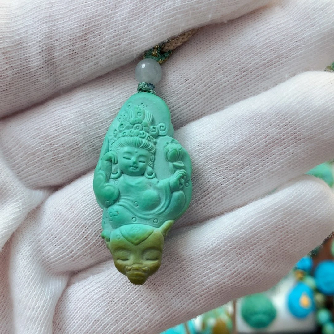 未镶嵌绿松石珠宝半成品