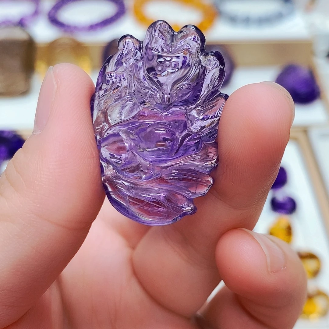 吊坠未镶嵌水晶黄*杭天然