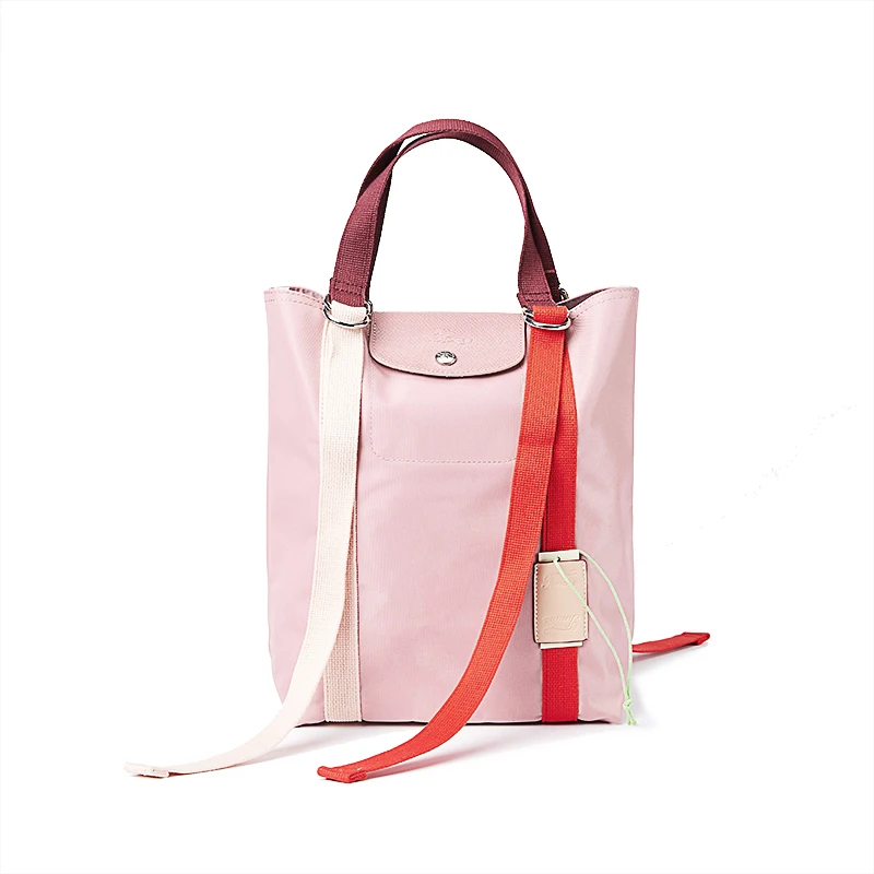 TIMINA/缇米娜复古欧美风轻便飘带撞色单肩斜挎通勤薯条包