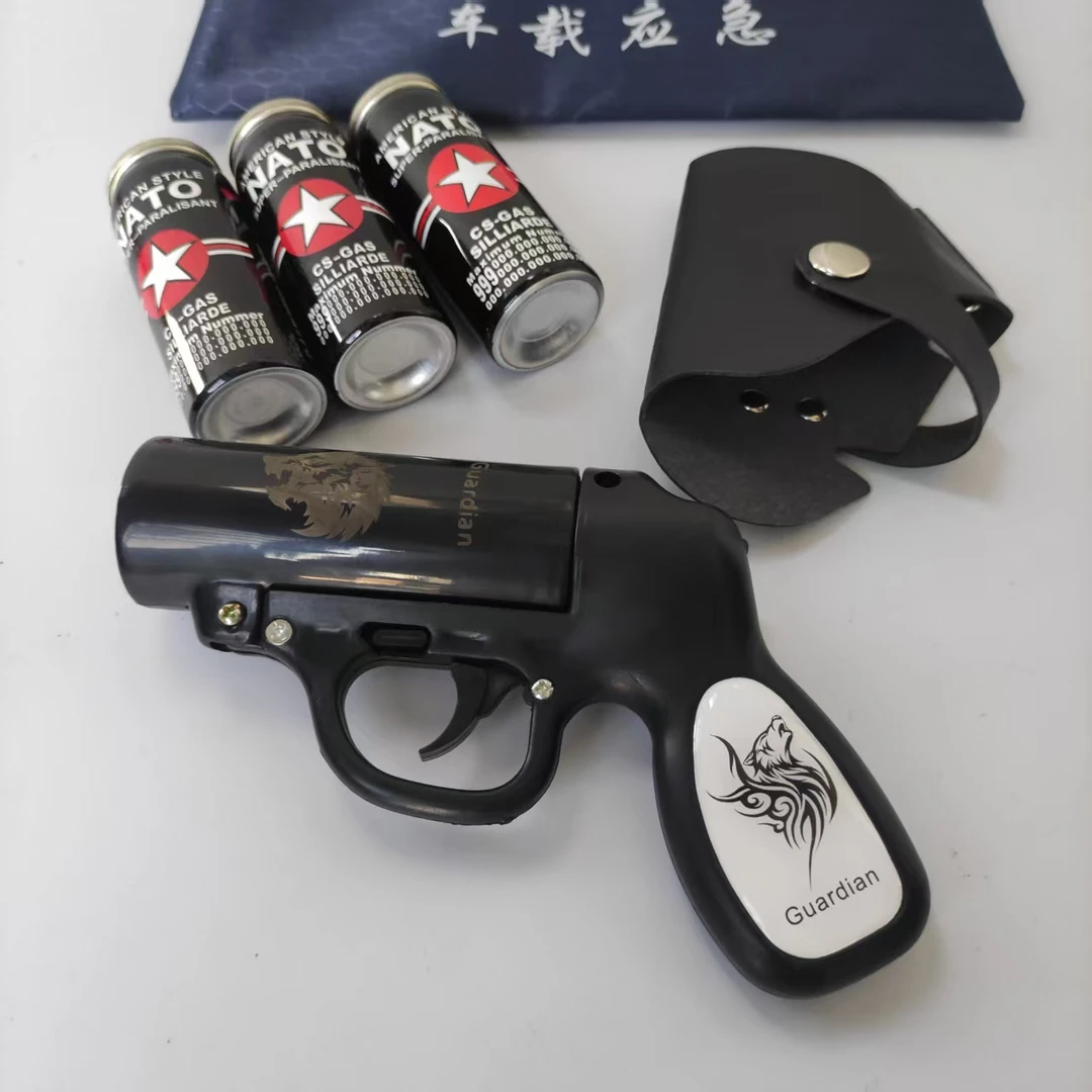 便携式助推式DIY辣椒喷雾防狗防熊防色狼远距离男女防身合法工具
