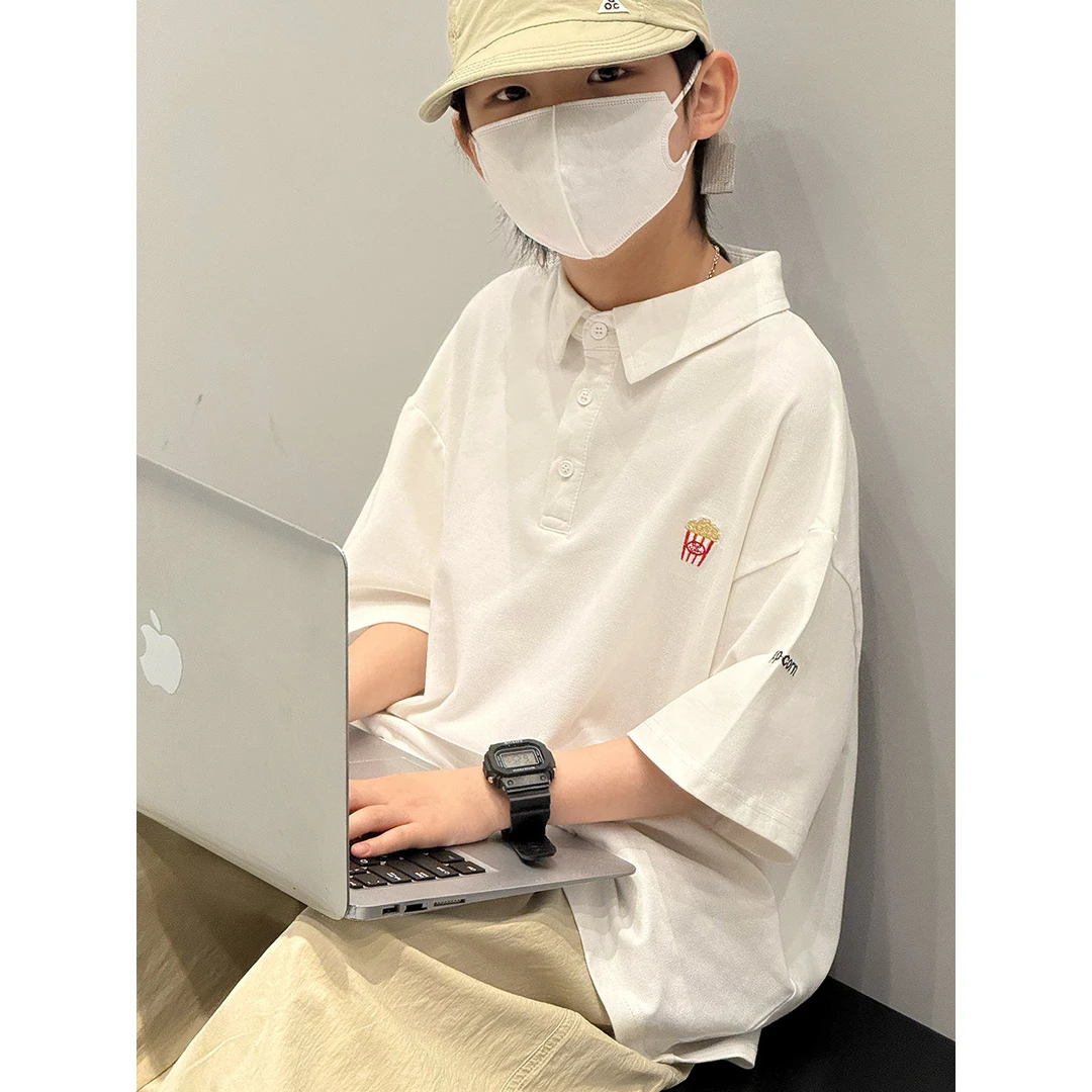 in 爱：bd25夏季童装男童polo衫短袖T恤儿童韩版阳光帅气半袖126