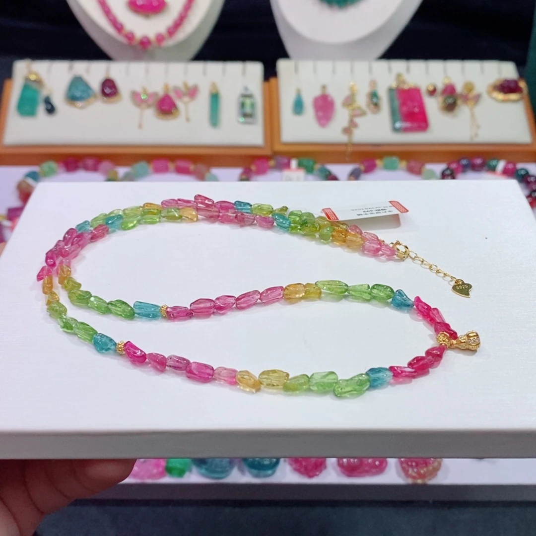 未镶嵌原石项链m碧玺