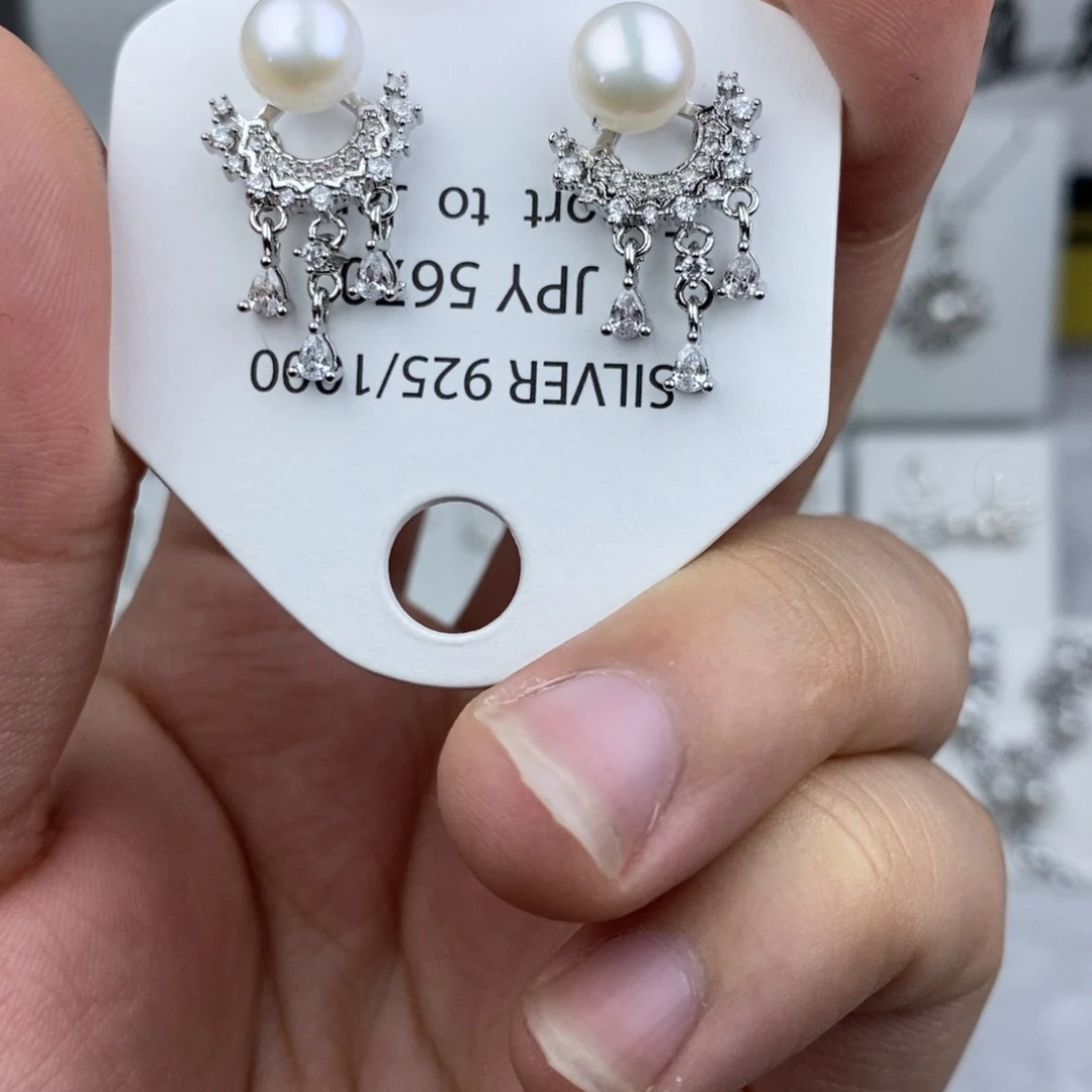 未镶嵌淡水珍珠耳饰