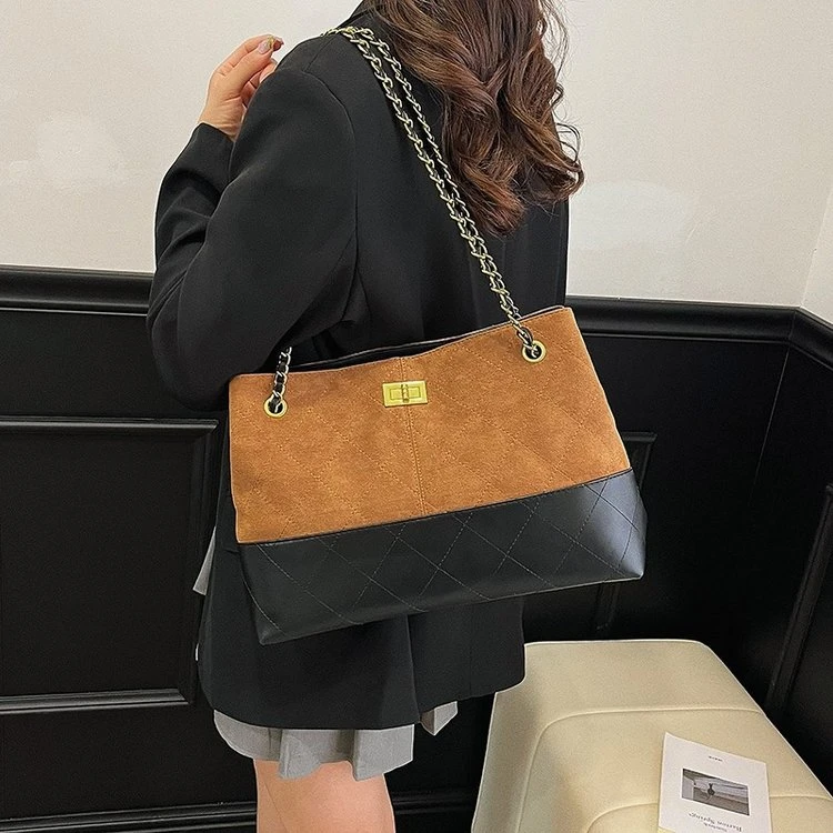 秋季休闲拉链托包单肩包通勤大容量印花韩版流浪夏季女包托特包