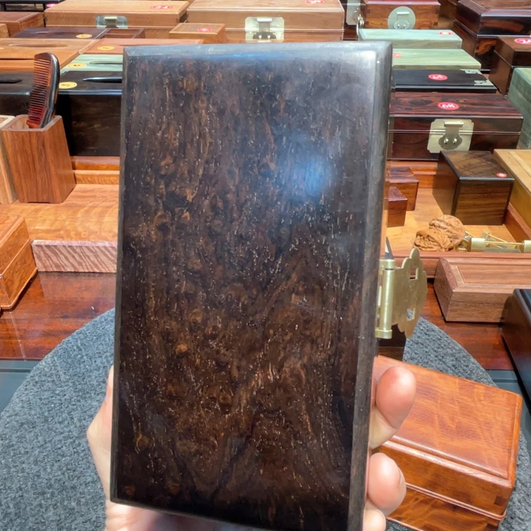 迪***旮乌木类家具紫光檀首饰盒