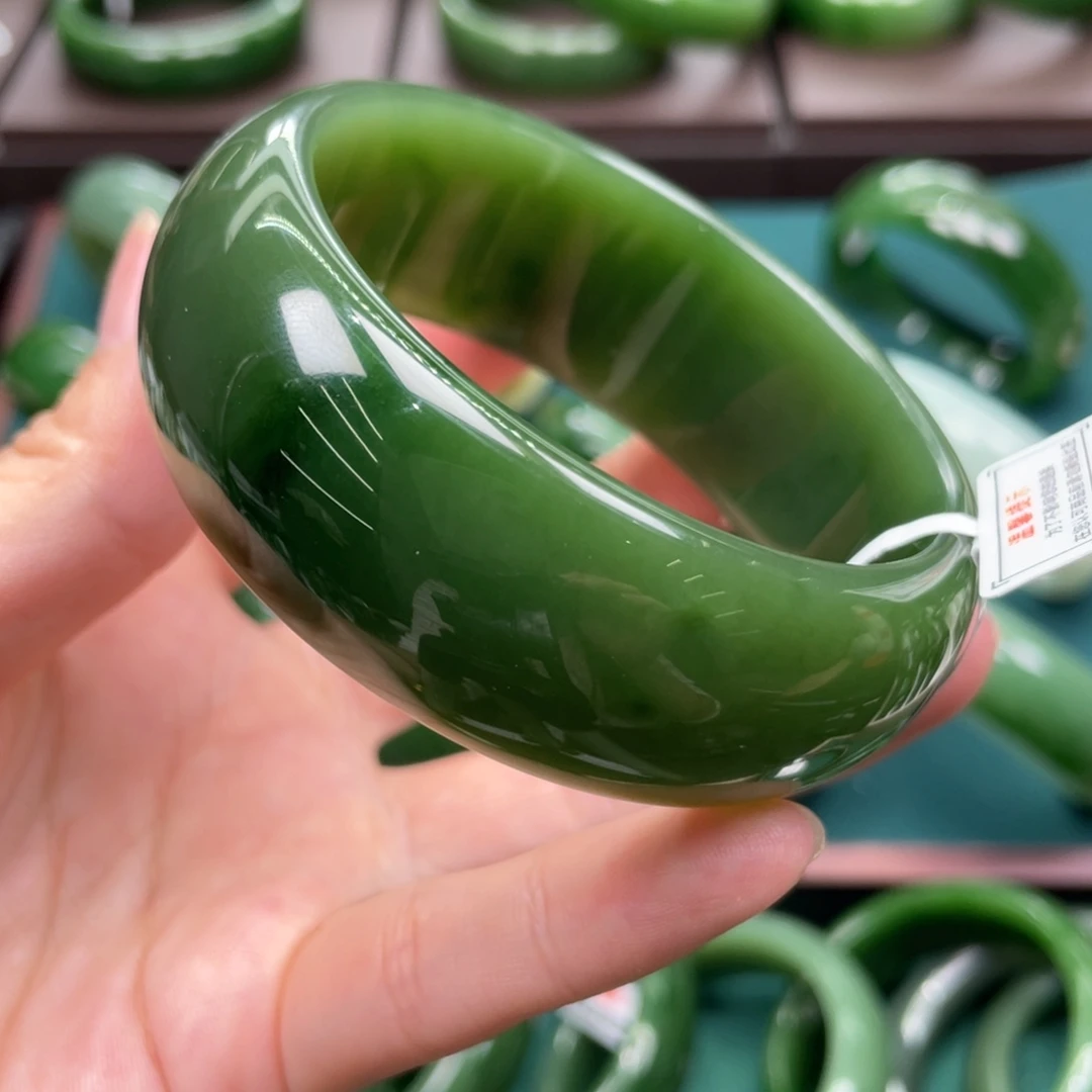 和田玉未镶嵌手镯5859