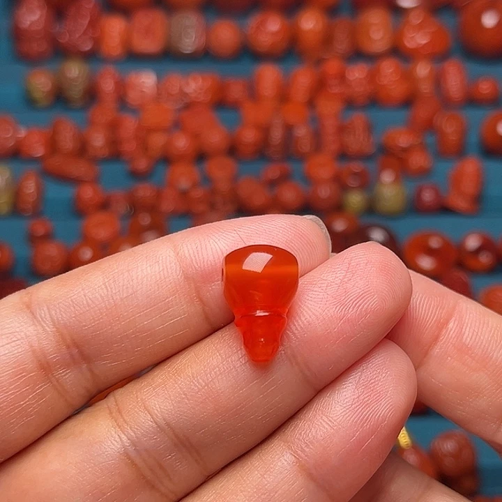 未镶嵌配饰南红玛瑙冰红三通10.2mm