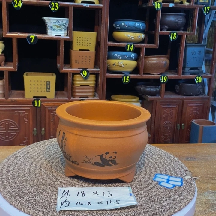 紫砂花盆紫砂花盆