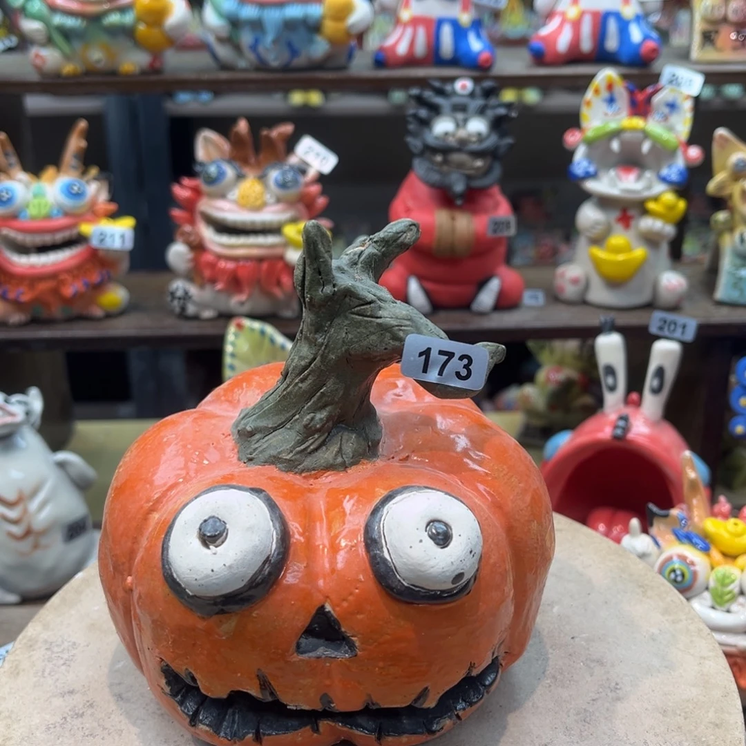 陶瓷纯手工抽象陶瓷摆件173