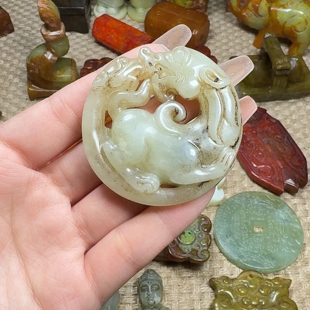 白玉菩提吊坠挂件