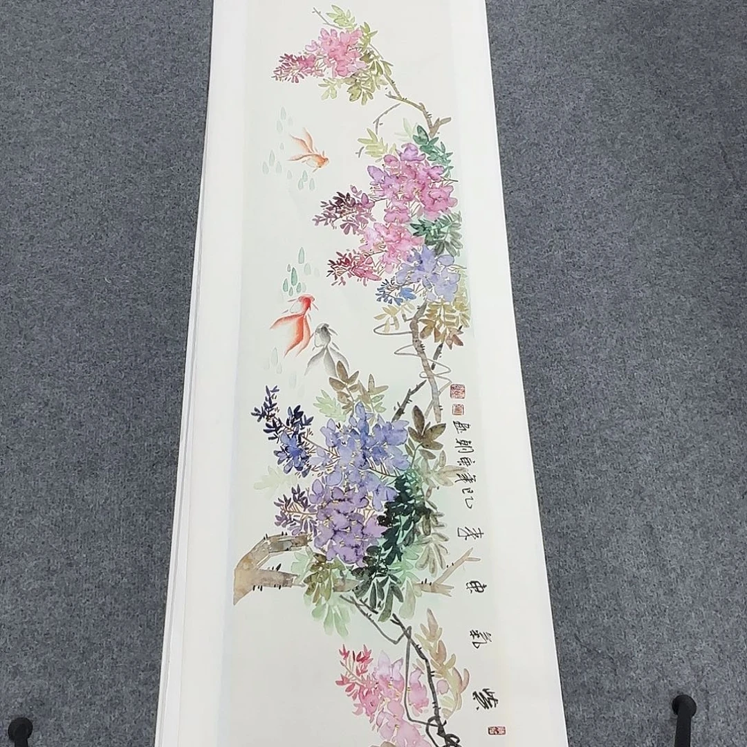 国画138*35纯手绘唐朝