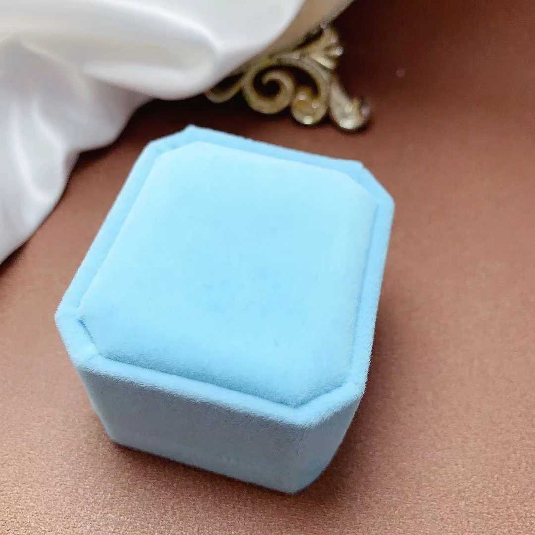 首饰盒/箱 戒指盒首饰盒蓝色绒布（凑单直播间改闭口补差价专拍）