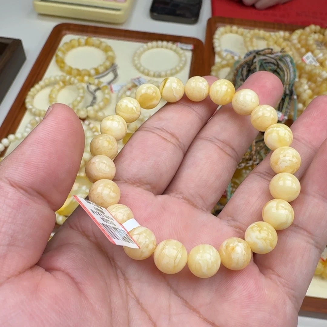 琥珀未镶嵌手链蜜蜡手串