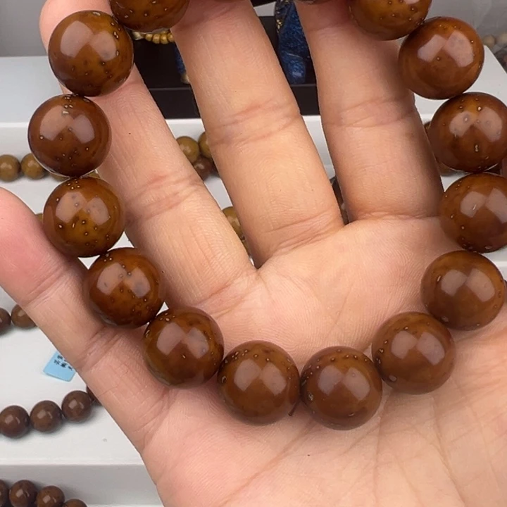 紫金鼠手串半****雨14精品光珠