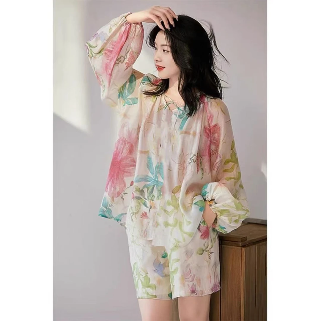 【套装】夏季高档两件套设计感时装女装服装9371[BN]J