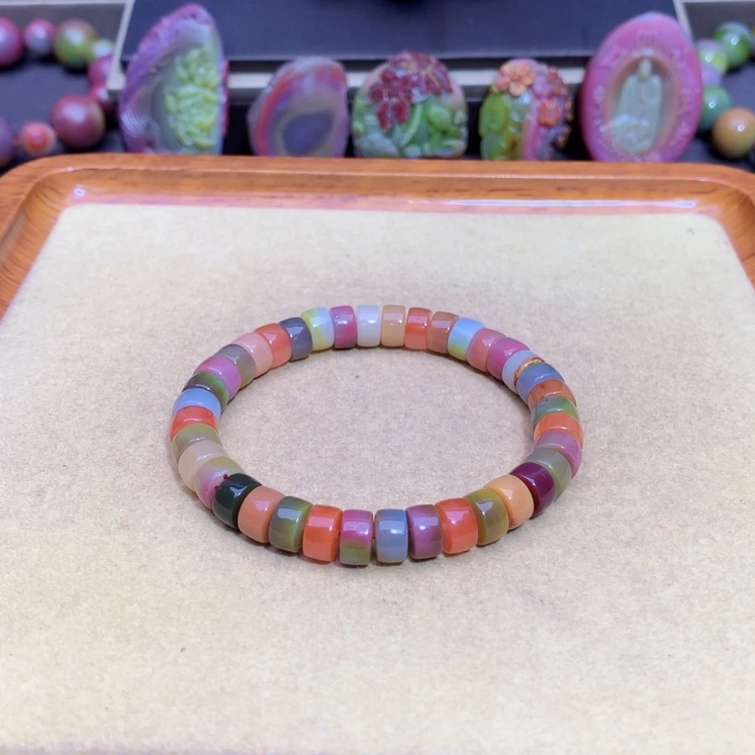 手链玛瑙未镶嵌盐源