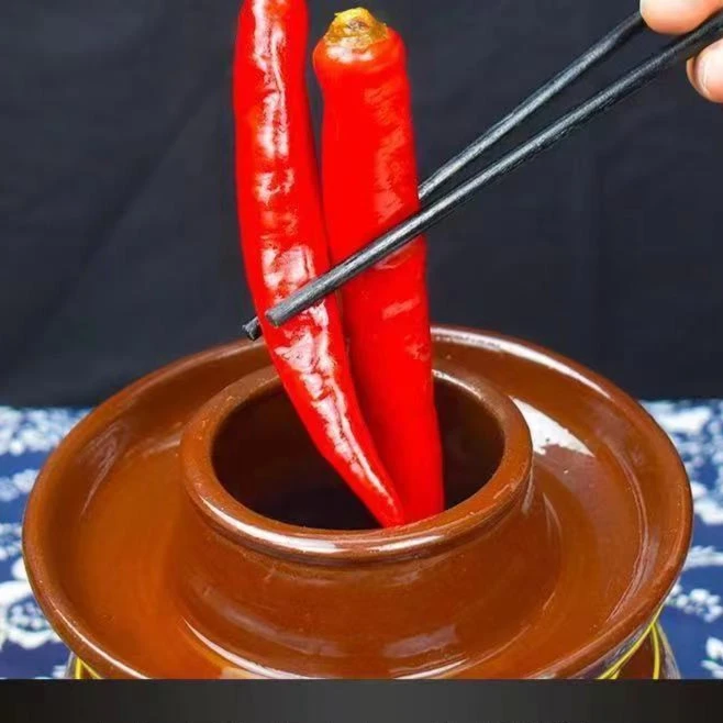 湖南本地红辣椒老坛腌制泡红椒酸辣椒200g