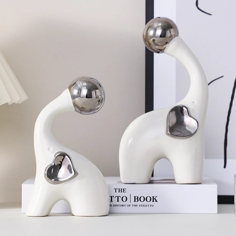 创意家居大象摆件玄关软装装饰品对象客厅酒柜电视柜乔迁新居礼品